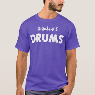Dinosaurussen Drums Muziek T-shirt