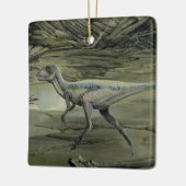  dinosaurussen, een Cretacous Hypsilophodon Keramisch Ornament (Links)
