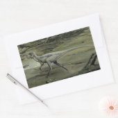  dinosaurussen, een Cretacous Hypsilophodon Rechthoekige Sticker (Envelop)