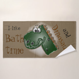 Dinosaurussen en badtijd badhanddoek