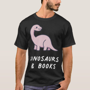 Dinosaurussen en boeken Kawaii Lover Anime Pastel T-shirt