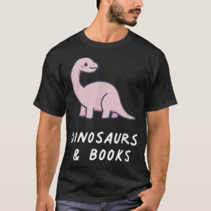 Dinosaurussen en boeken Kawaii Lover Anime Pastel T-shirt