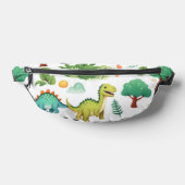 Dinosaurussen en bomen patroon wit heuptasje (Liggend)