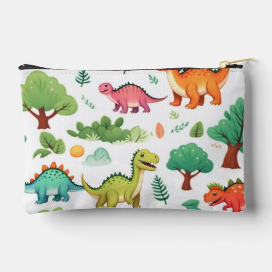 Dinosaurussen en bomen patroonwit etui (Achterkant)