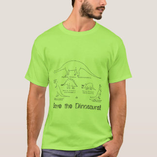 dinosaurussen en fietsen t-shirt