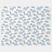 Dinosaurussen. Fleece Blanket (Voorkant (Horizontaal))