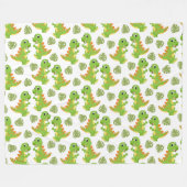 Dinosaurussen. Fleece Blanket (Voorkant (Horizontaal))