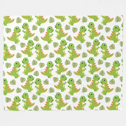 Dinosaurussen. Fleece Blanket (Voorkant (Horizontaal))