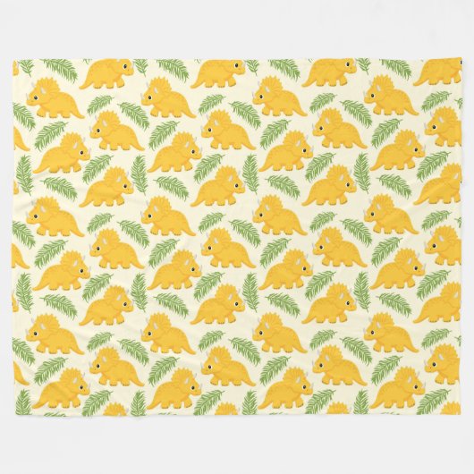 Dinosaurussen. Fleece Blanket (Voorkant (Horizontaal))