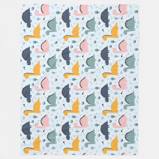 Dinosaurussen. Fleece Blanket (Voorkant)