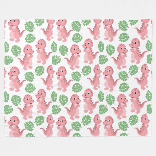 Dinosaurussen. Fleece Blanket (Voorkant (Horizontaal))