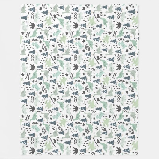 Dinosaurussen. Fleece Blanket Deken (Voorkant)