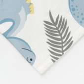 Dinosaurussen. Fleece Blanket Deken (Hoek)