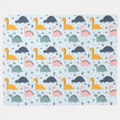 Dinosaurussen. Fleece Blanket Deken (Voorkant (Horizontaal))