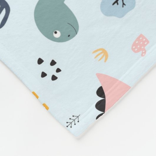 Dinosaurussen. Fleece Blanket Deken (Hoek)