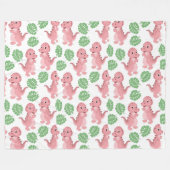 Dinosaurussen. Fleece Blanket Deken (Voorkant (Horizontaal))