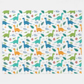 Dinosaurussen. Fleece Deken (Voorkant (Horizontaal))