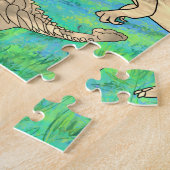 dinosaurussen gepersonaliseerd legpuzzel (Zijkant)