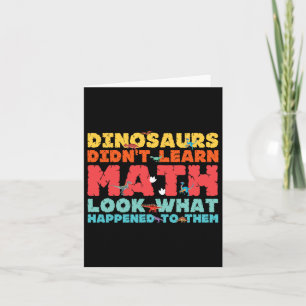 Dinosaurussen Hebben De Wiskunde Grappige Wiskunde Kaart