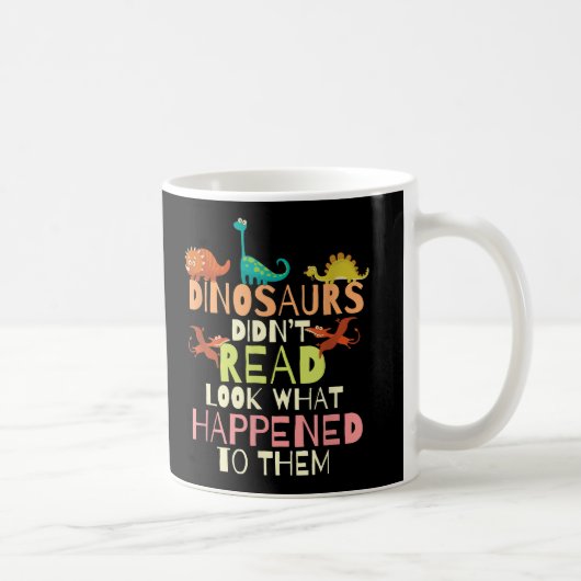 Dinosaurussen hebben niet gelezen wat er met de le koffiemok (Rechts)