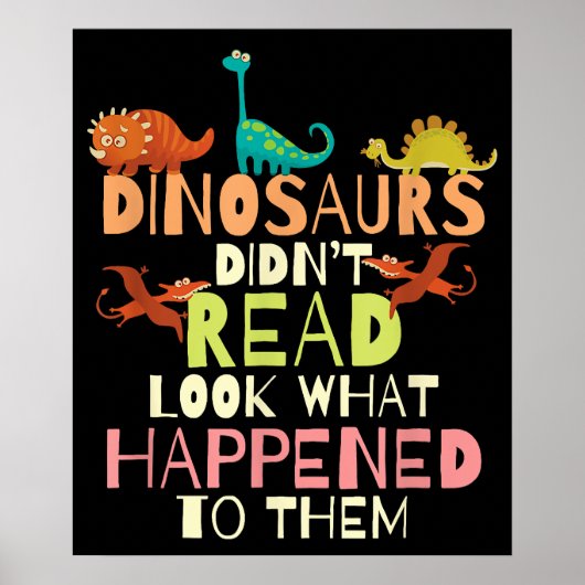 Dinosaurussen hebben niet gelezen wat er met de le poster (Voorkant)
