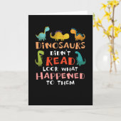 dinosaurussen hebben niet gelezen wat er met hen g kaart (Gele Bloem)