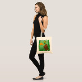 Dinosaurussen in de Oerwoud Aangepaste herbruikbar Tote Bag (Voorkant (model))