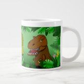 Dinosaurussen in de Oerwoud Custom Name Jumbo Mok (Rechts)