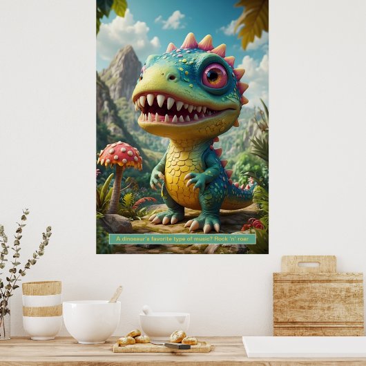 Dinosaurussen in de ruimte: Avontuur Collectie Pos Poster (Keuken)