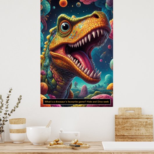 Dinosaurussen in de ruimte: Avontuur Collectie Pos Poster (Keuken)