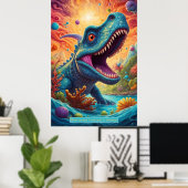 Dinosaurussen in de ruimte: Avontuur Collectie Pos Poster (Thuiskantoor)