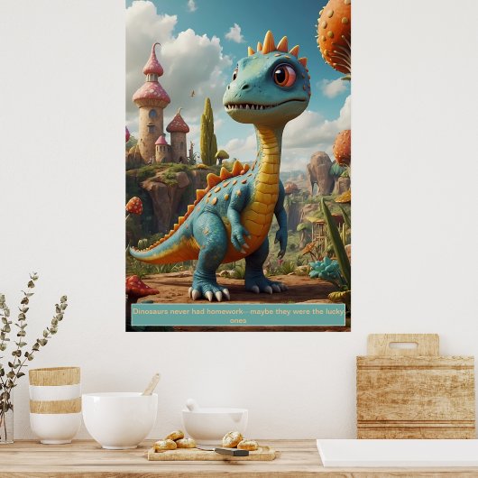Dinosaurussen in de ruimte: Avontuur Collectie Pos Poster (Keuken)