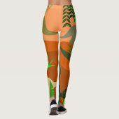 Dinosaurussen in de wilde natuur leggings (Achterkant)