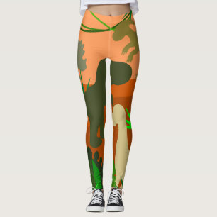 Dinosaurussen in de wilde natuur leggings