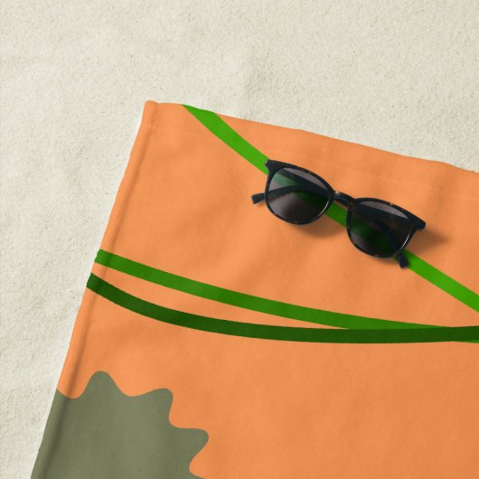 Dinosaurussen in de wilde natuur strandlaken (In situ)