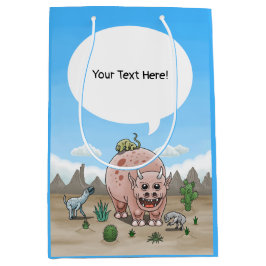 Dinosaurussen in de woestijn medium cadeauzakje