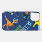 Dinosaurussen in door de hand getrokken naadloze Case-Mate iPhone case (Achterkant (horizontaal))