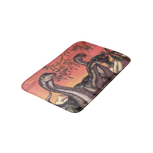 Dinosaurussen in Dusk Badmat (Gekanteld)