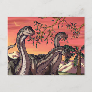 Dinosaurussen in Dusk Briefkaart