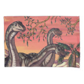 Dinosaurussen in Dusk Kussensloop (Voorkant)