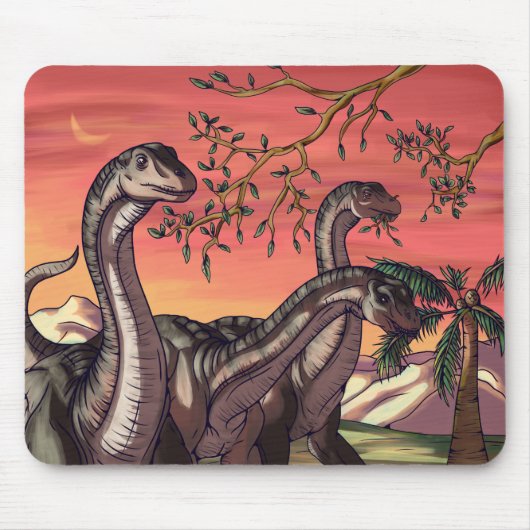 Dinosaurussen in Dusk Muismat (Voorkant)