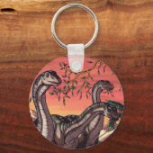 Dinosaurussen in Dusk Sleutelhanger (Voorkant)