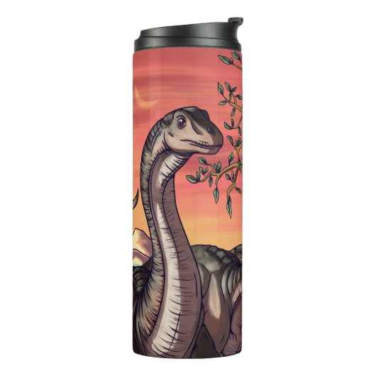 Dinosaurussen in Dusk Thermosbeker (Gedraaid links)