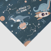 Dinosaurussen in het ruimtepatroonleven tissuepapier (Detail)