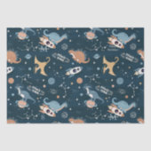 Dinosaurussen in het ruimtepatroonleven tissuepapier (Voorkant)