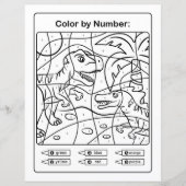 Dinosaurussen in Oerwoud die Pagina door aantal kl (Voorkant)