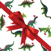 Dinosaurussen in Santa Hats Cadeaupapier