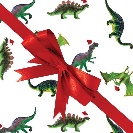 Dinosaurussen in Santa Hats Cadeaupapier