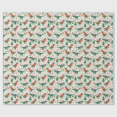 Dinosaurussen in Truien Kerstpatroon Cadeaupapier (Vlak)