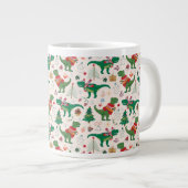 Dinosaurussen in Truien Kerstpatroon Grote Koffiekop (Voorkant rechts)